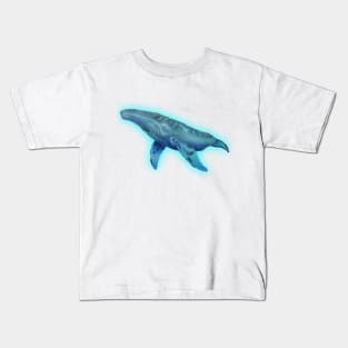 Humpback whale t-shirt design Kids T-Shirt